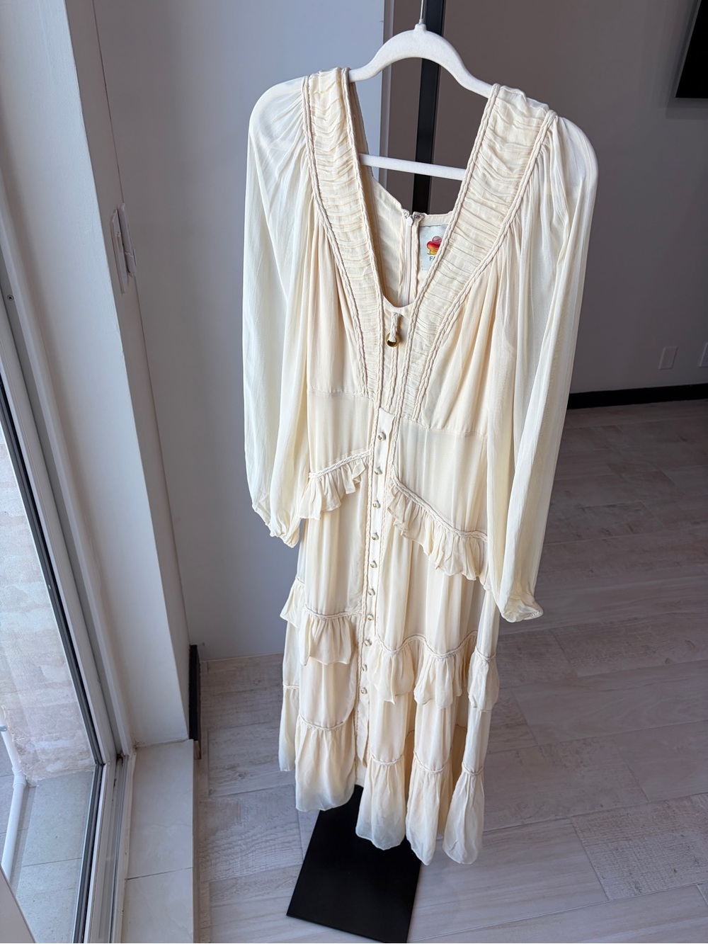 Farm Rio: Butter Yellow Ruffled Buttoned
Maxi Dress - Picture 8 of 9